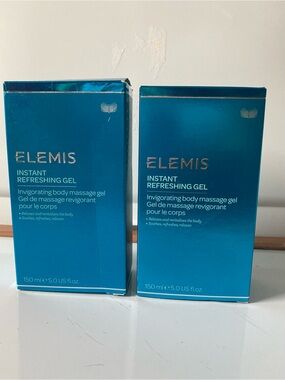 TWO (2) Elemis Instant Refreshing Gel, body massage, 150 ml, 5 fl oz, BRAND NEW!